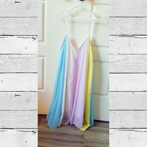 Pastel babydoll boutique top/dress/coverup